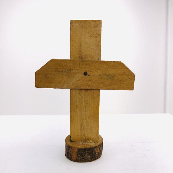 Vtg Japanese Totem Pole Figurine Hand Painted Carved Wooden Native American Art - Picture 3 of 7